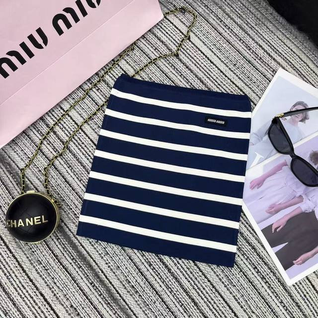 Highly recommend Miumi* 25Ss new spring and summer classic micro-label knitted