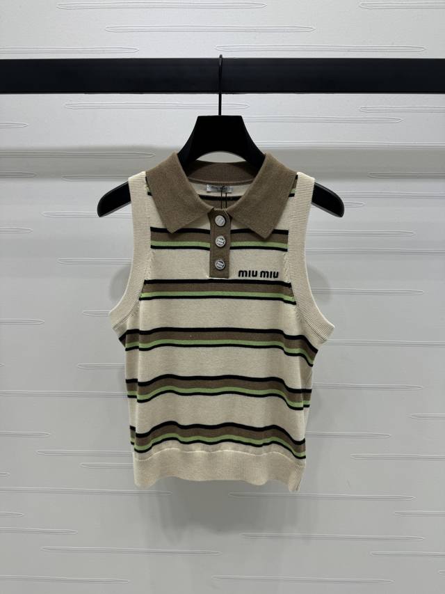 New original high-end quality Miumi*2025 spring and summer latest series! Stripe
