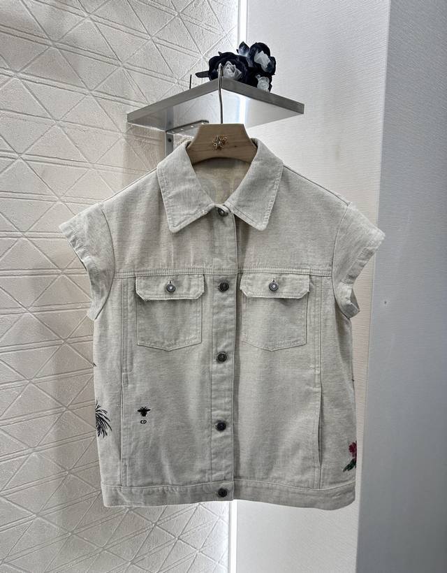Dio*2025 New arrivals Lapel vest jacket shorts set Customized Yb twill denim mat