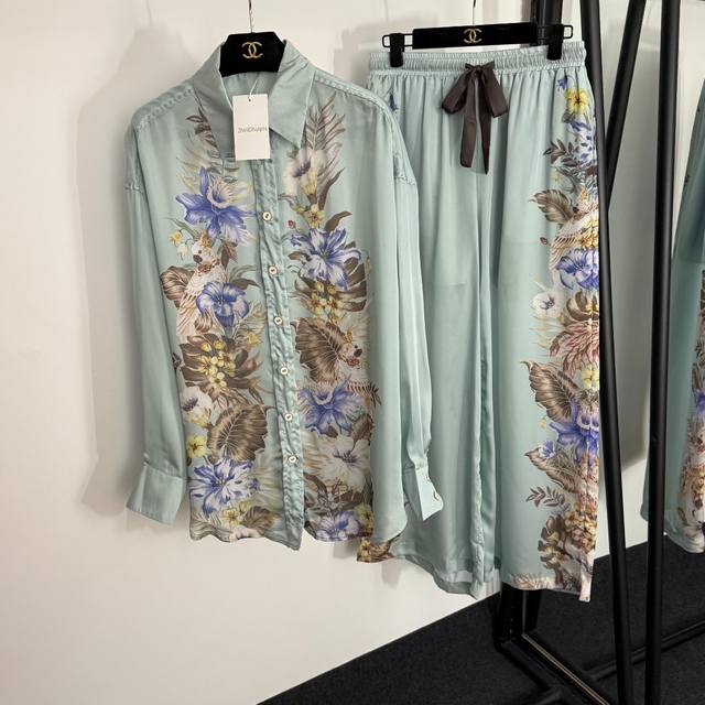 Style No. 20253960 Zimmermann new suit, colorful flower positioning print long-