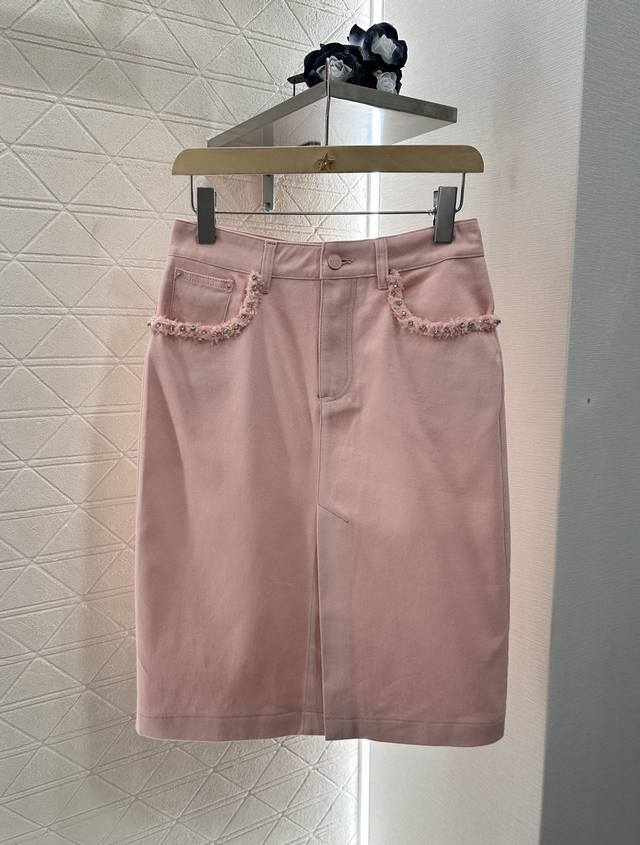 Gucc*2025 New arrivals Vest top skirt set Customized Yb twill cotton thin denim