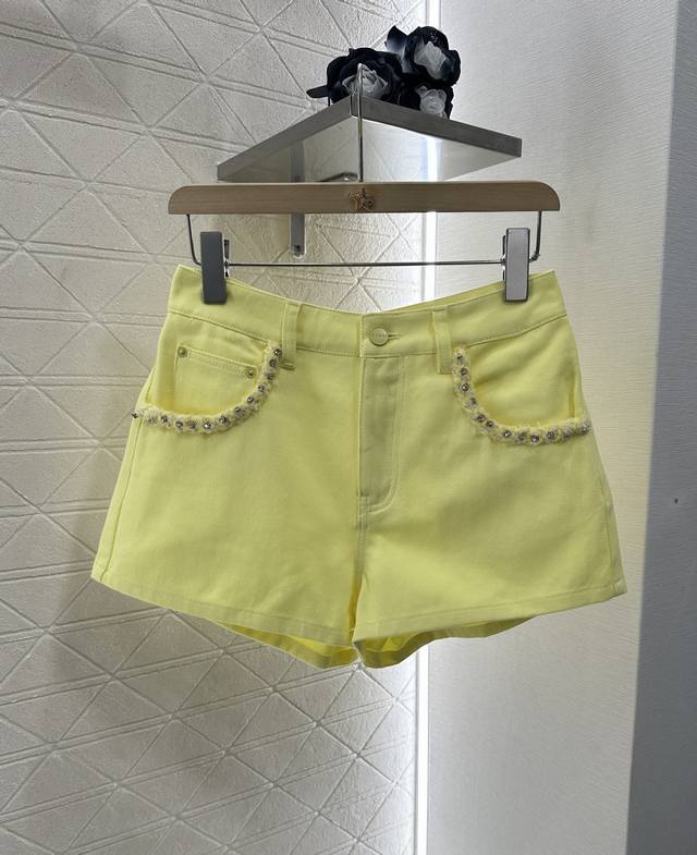 Gucc*2025 New arrivals Vest top shorts set Customized Yb twill cotton thin denim