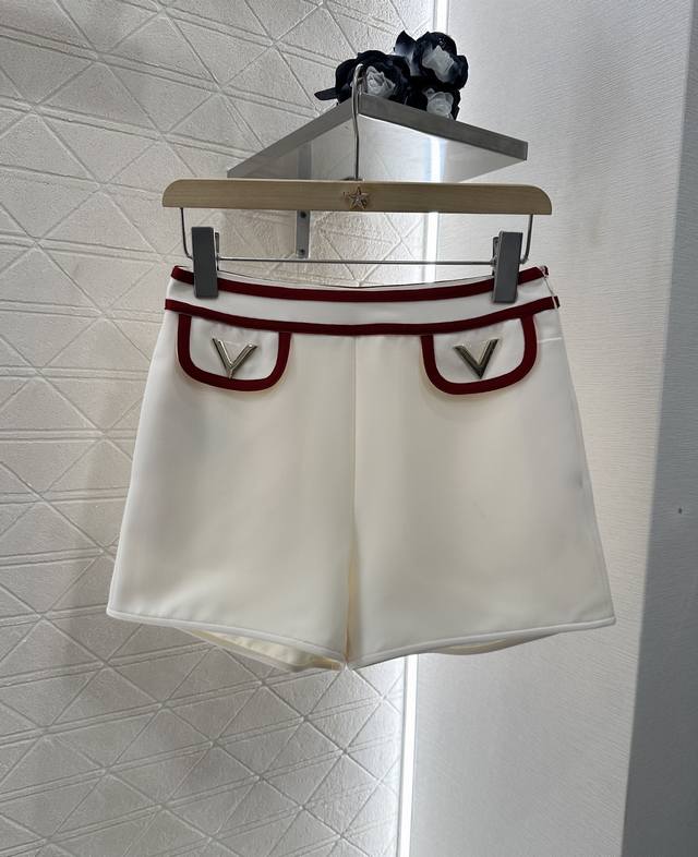 Valentin*2025 New arrivals Contrast color metal shorts Customized Yb imported ac