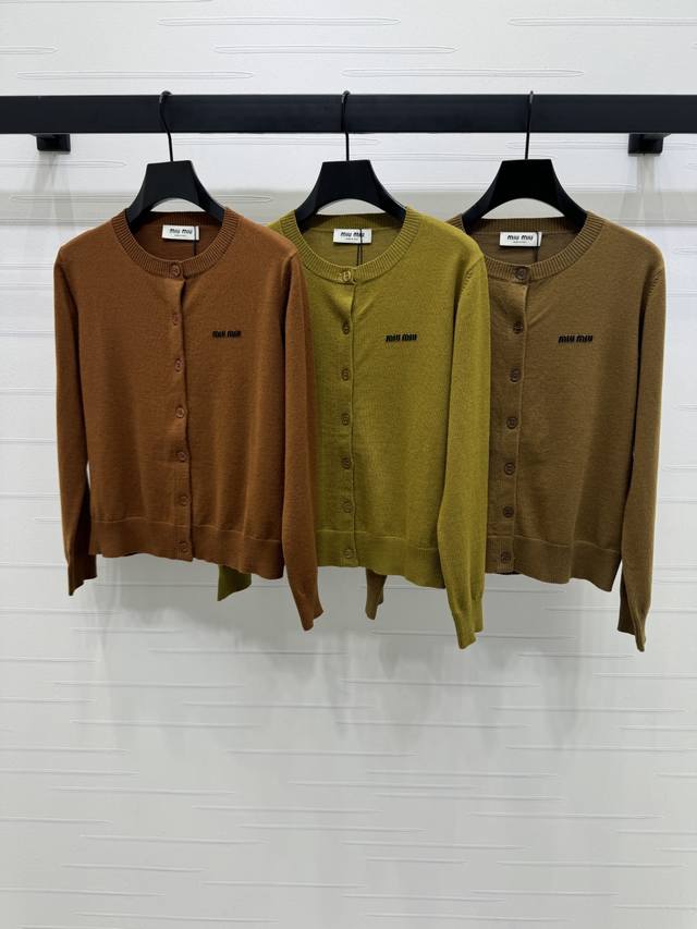 New original high-end quality Miumi*2025 early autumn latest series! Round neck