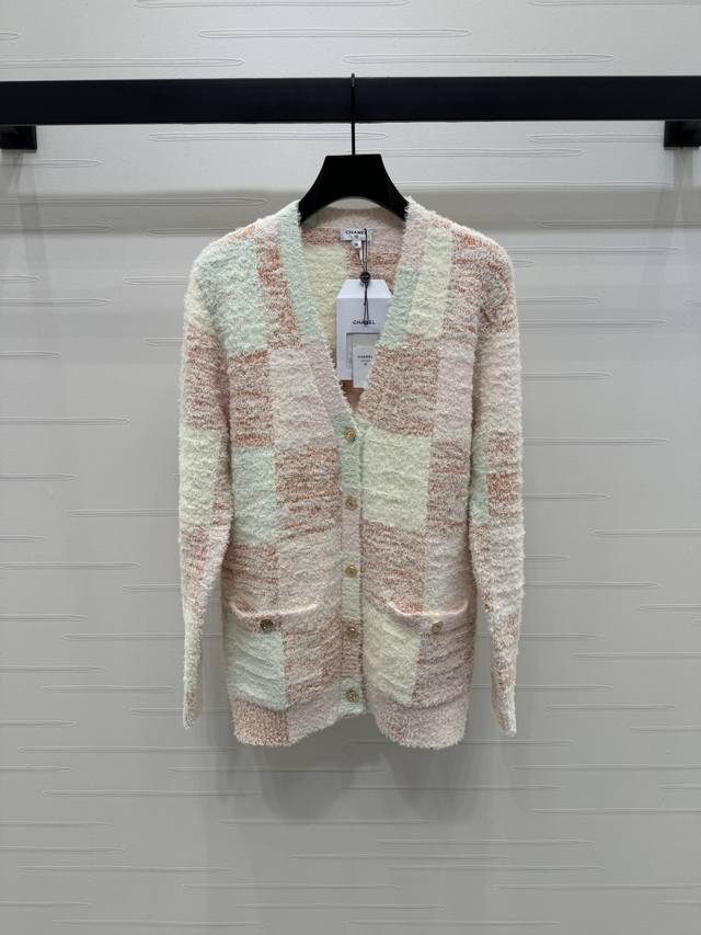 New original high-end quality Chane* 2025 early autumn latest series! V-neck kn