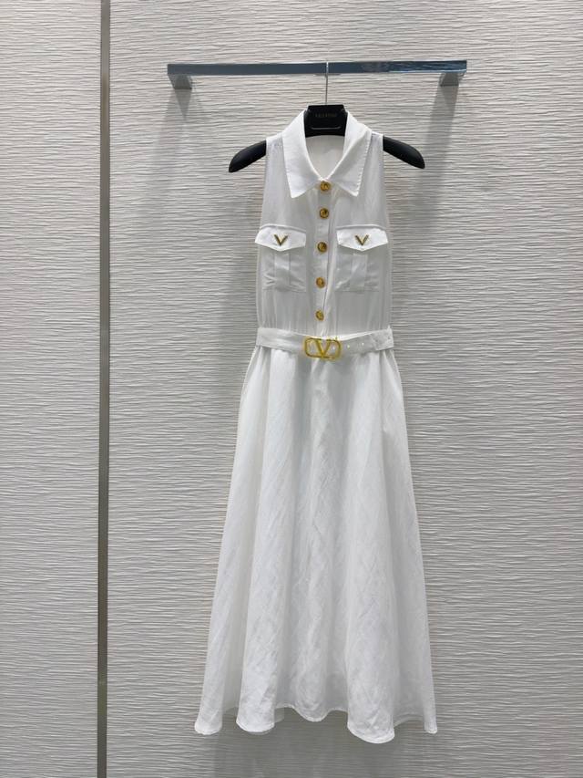 Valentin* 2025Ss new dress is full of high-end feeling. Pure linen fabric is tai