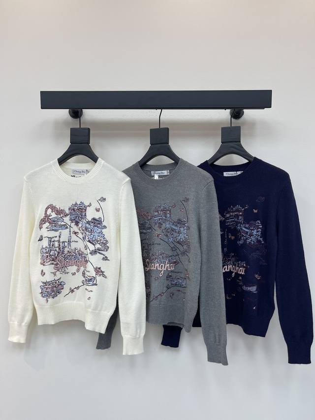 Dio*25 Early Autumn New City Limited Series Butterfly Embroidery Pullover Long S