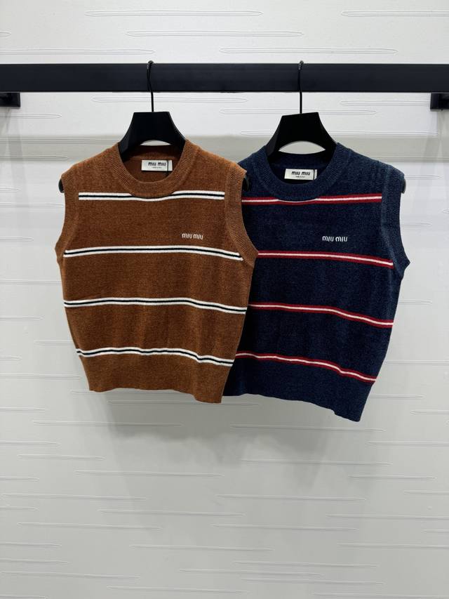 New original high-end quality Miumi*2025 spring and summer latest series! Stripe