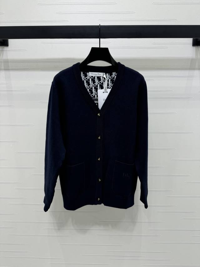 New original high-end quality Dio* 2025 early autumn new series! V-neck jacquar