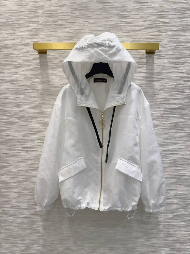 Louis Vuitto* 2025Ss new coat Monograw penetration printing high-end atmosphere