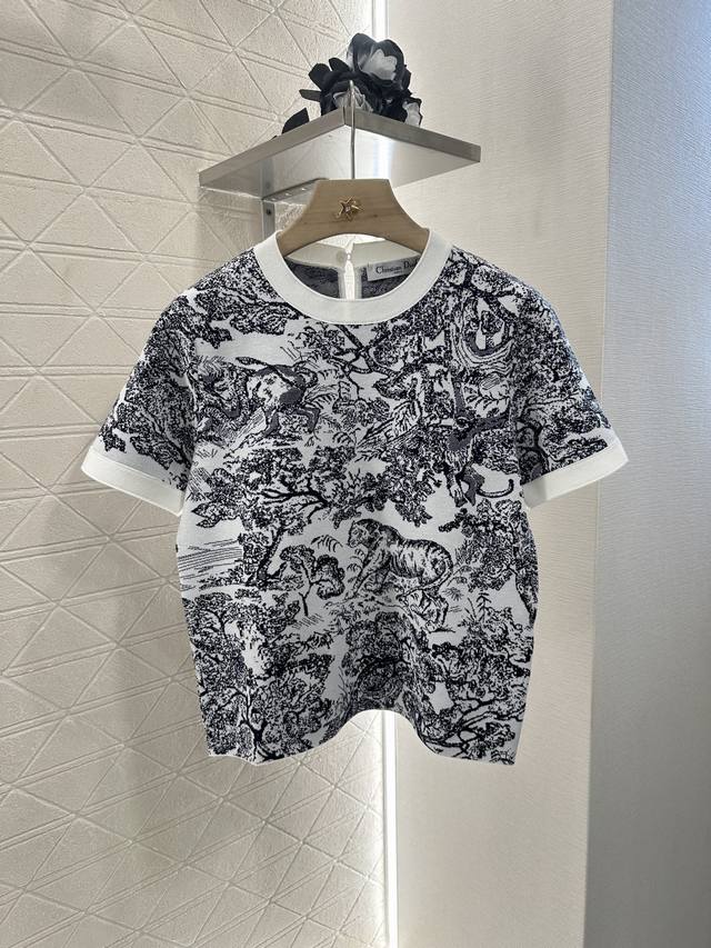 Dio*2025 New arrivals jacquard knitted short sleeves Customized Yb cotton nylon