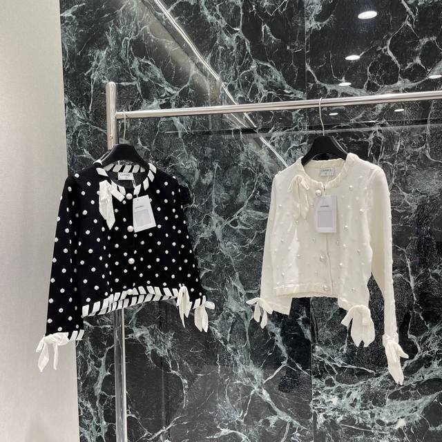 Xiaoxiang 25 Early Autumn New Beaded Knitted Cardigan The whole body is decorat