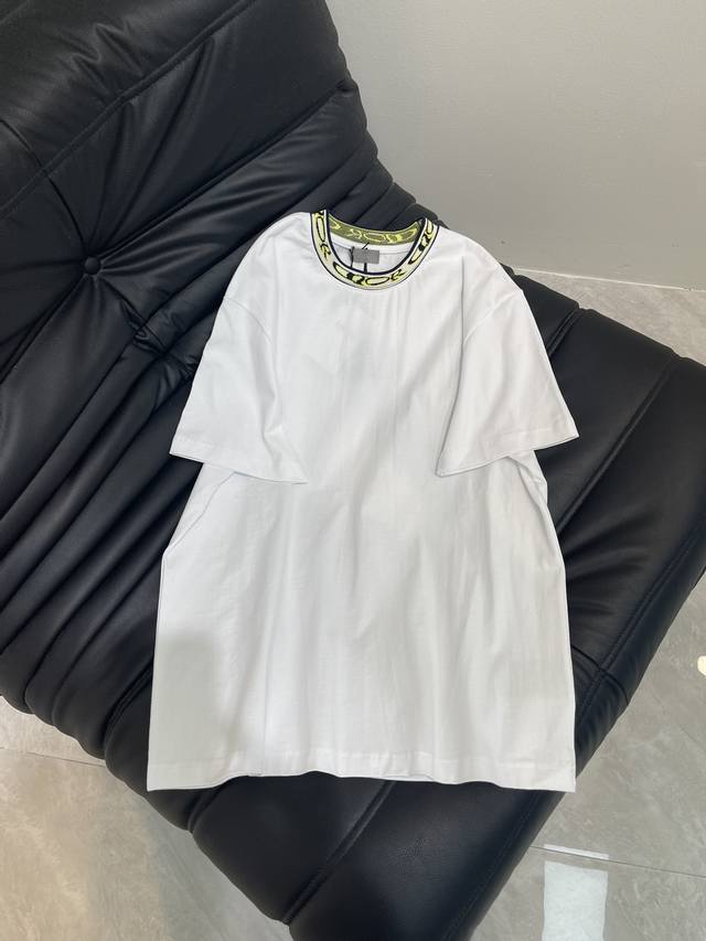 Dio* 25 Spring and Summer new round neck letter embroidery round neck short-slee
