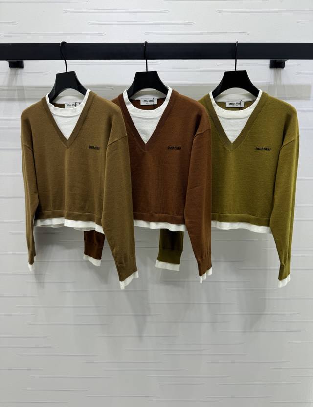 New original high-end quality Miumi*2025 early autumn latest series! Contrast co