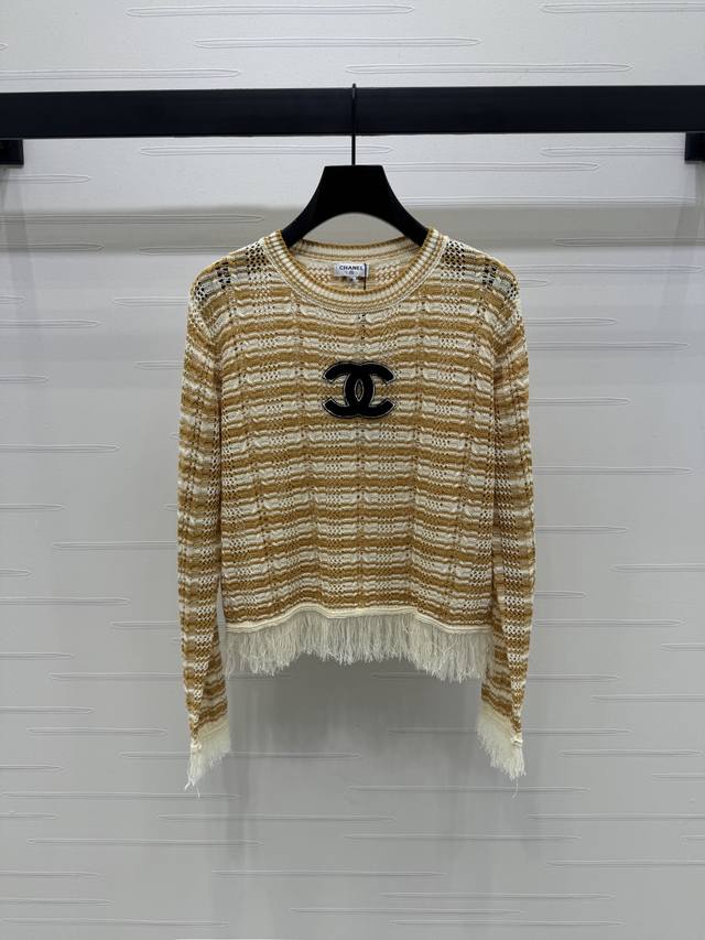 New original high-end quality Chane* 2025 early autumn latest series! Striped kn