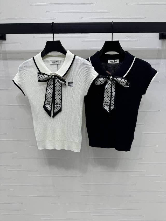 New original high-end quality Miumi*2025 early autumn latest series! Bow lapel k