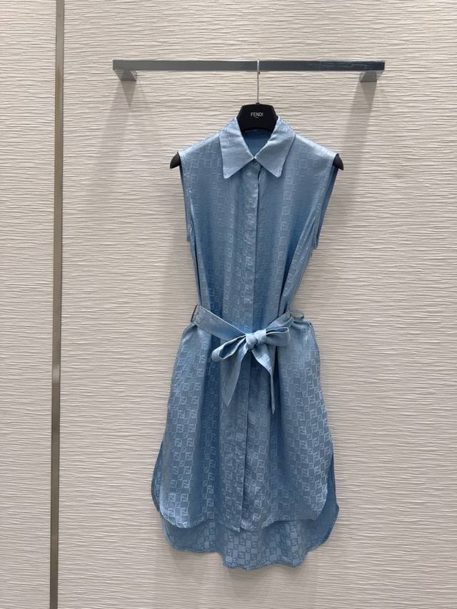 Fend* 2025Ss new vest dress fabric is smooth and silky! Classic and stylish, can