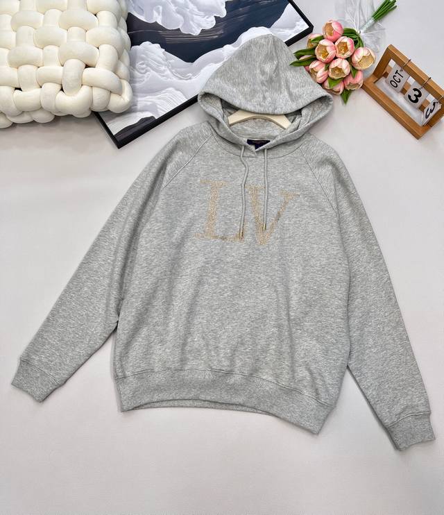 Louis Vuitton25Fw Early Autumn New Letter Hot Stamping Hooded Sweatshirt | Exclu
