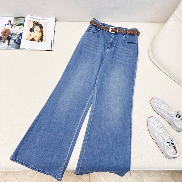 Leg-lengthening series Loe 25Ss The latest early autumn braided belt decorated s