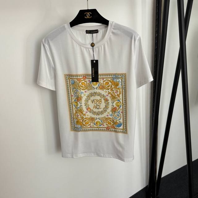 Style No. 20254130 Versac* New Retro Pattern Seafood Print Short Sleeve T-shirt