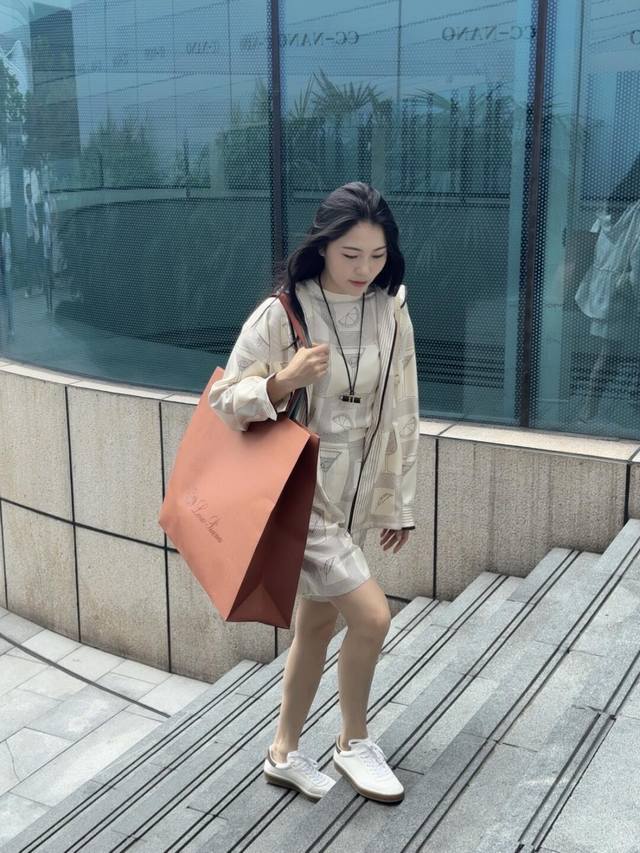JacketShorts Loro Pian* 25Ss Spring and Summer New Silk Print Hooded Drawstring
