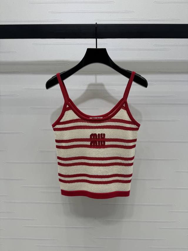 New original high-end quality Miumi*2025 early autumn latest series! Hollow stri