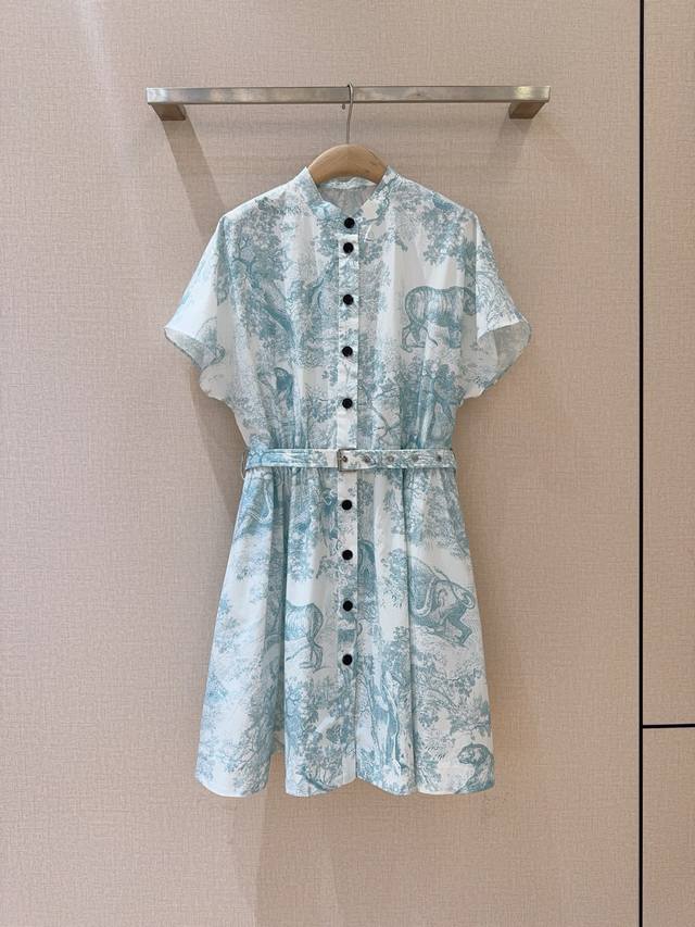 D's new product Animal jungle print dress, 100% cotton, drop shoulders, pockets