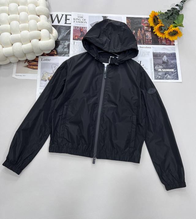 Burberry's new warhorse hooded sun protection jacket, made of nylon fabric, with