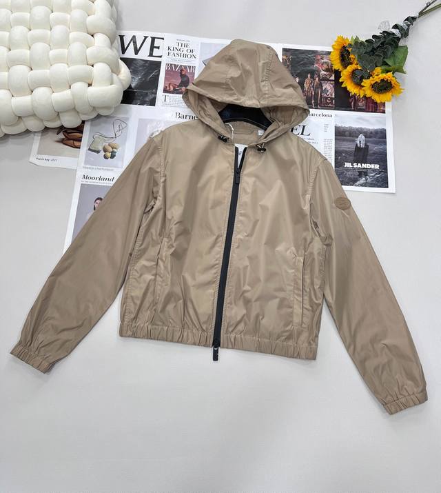 Burberry's new warhorse hooded sun protection jacket, made of nylon fabric, with