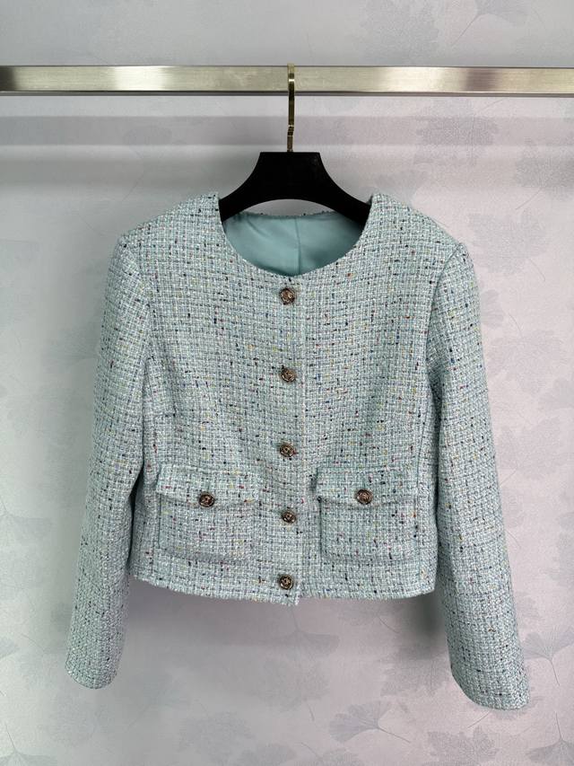 Chane*2025 New arrivals Coarse-spun colorful dress coat Customized Yb imported i