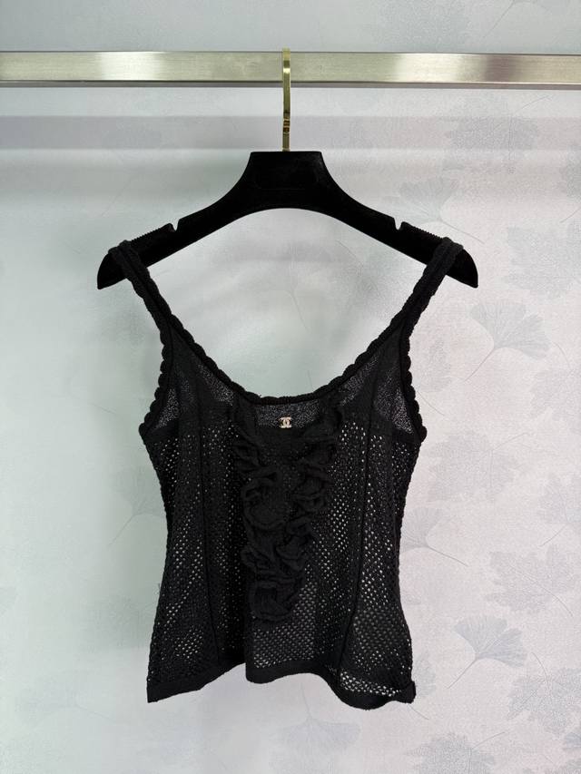 Chane* 2025 Early Fall latest collection! Hollow wave lace knitted vest! Customi