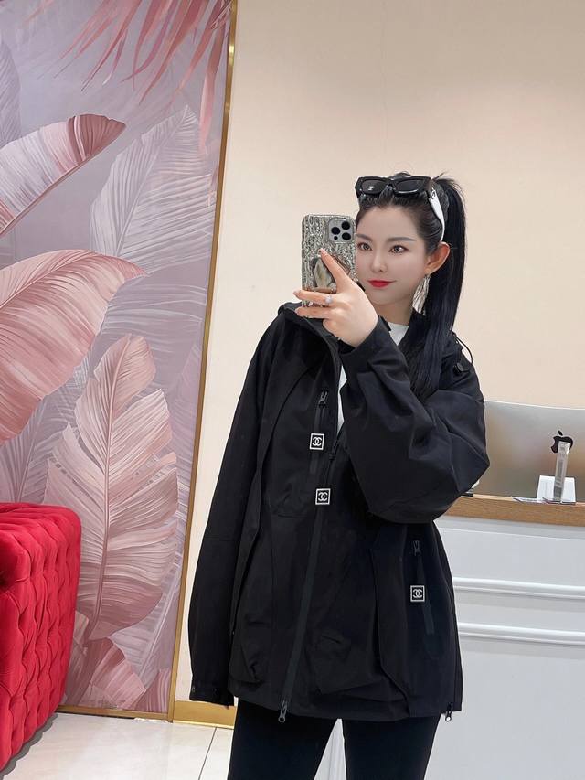 Chane* 25Ss Spring and Summer New Middle-Aged Style Hooded Jacket | Exclusive Hi