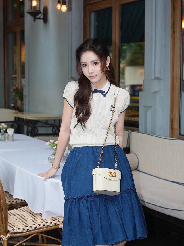 Valenti*O 25Fw Early Autumn New White Knitted Polo Shirt | Exclusive Yb Developm