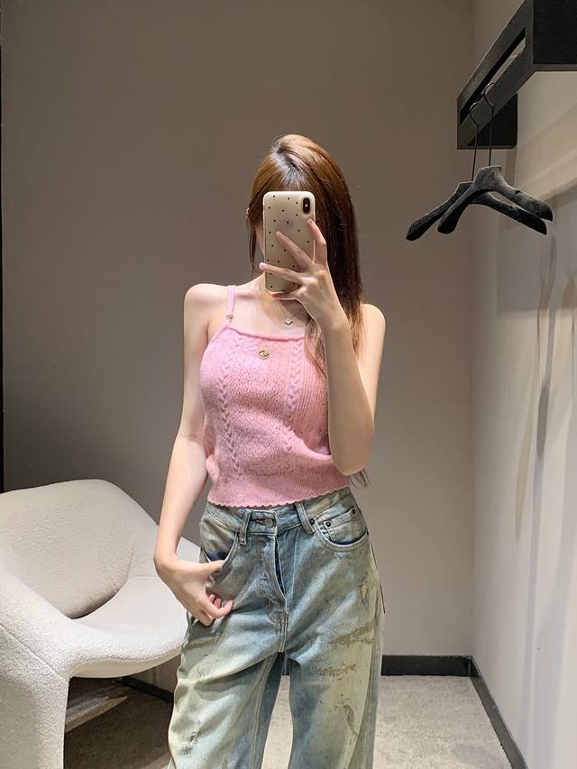 Chane* 25A Handicraft Workshop series new knitted camisole | Exclusive high-edit