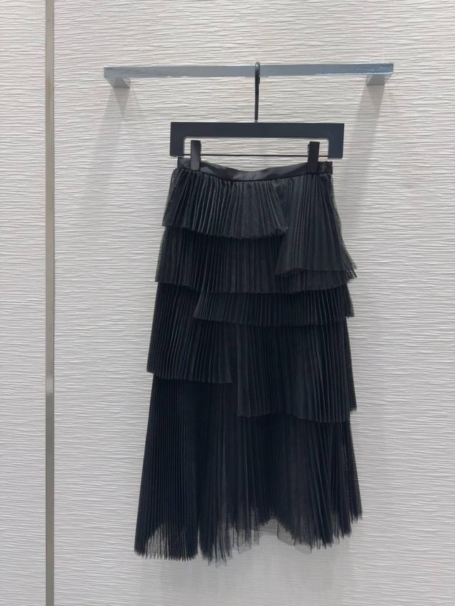 Christian Dio* 2025Ss new mesh skirt has a layered feel, high-end and soft, very