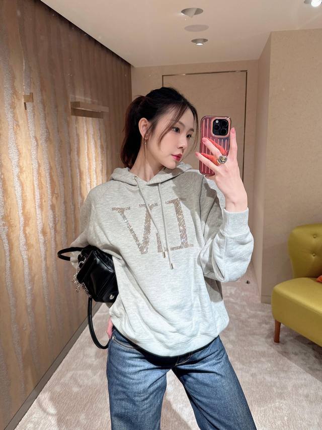 Louis Vuitto* 25Fw Early Autumn New Letter Hot Stamping Hooded Sweatshirt | Excl