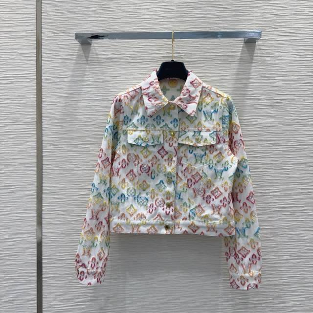Louis Vuitto* 2025Ss new full series of jacquard fabrics, three-dimensional tail