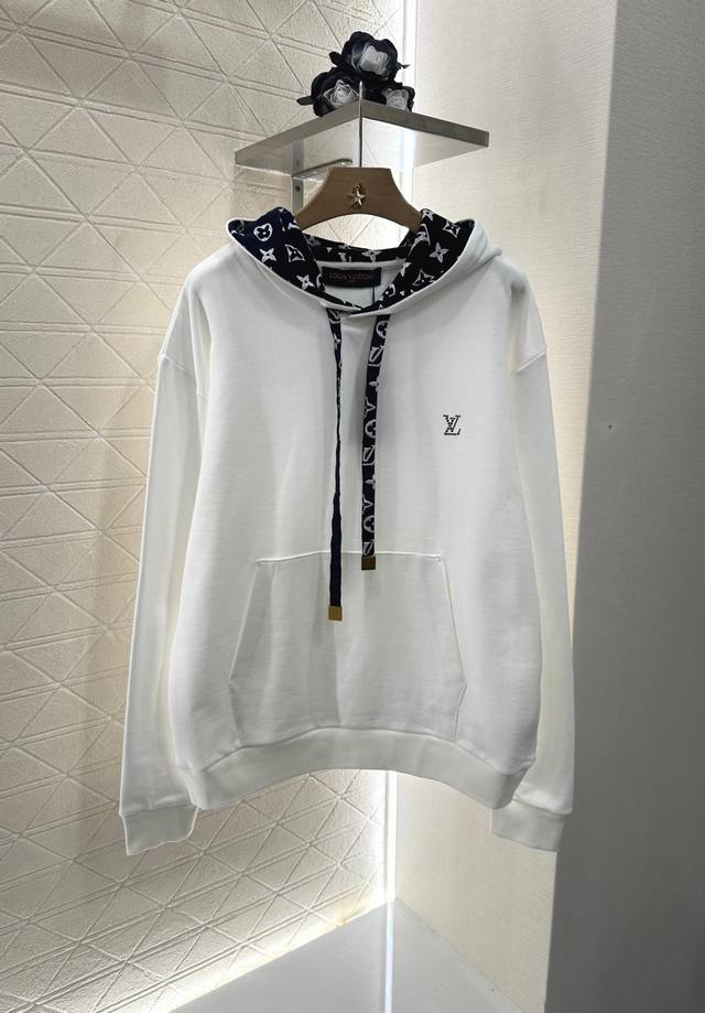 Louis Vuitto*2025 New arrivals Hooded letter sweatshirt Customized Yb Original c