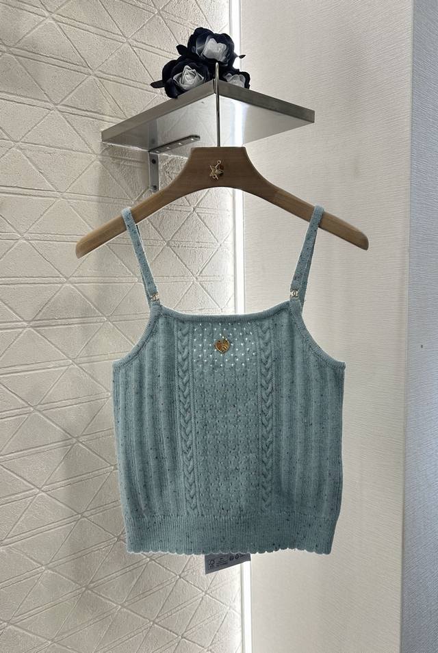 Chane*2025 New arrivals knitted camisole Customized Yb wool yarn woven with fine