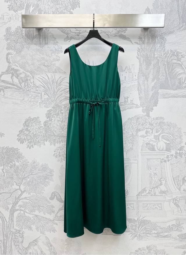Maxmar*2025 New arrivals Pleated drawstring vest dress Customized Yb Imported tw