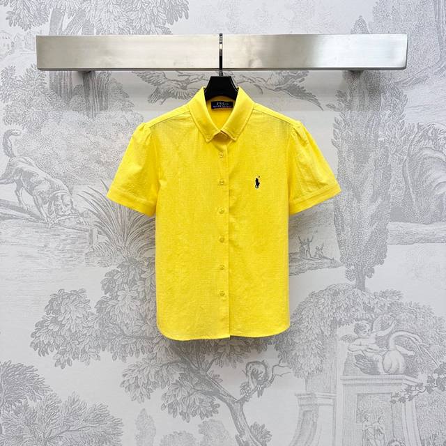Ralph Laure*2025 new arrivals Lapel short-sleeved shirts Customized Yb imported