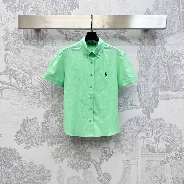 Ralph Laure*2025 new arrivals Lapel short-sleeved shirts Customized Yb imported