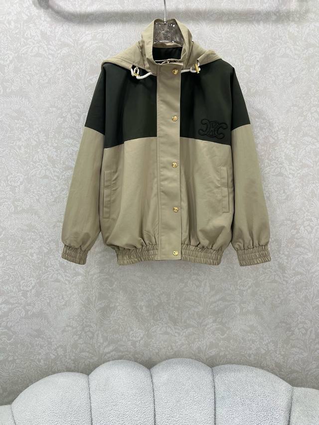Celin*25 Early autumn new color matching jacket can be worn as both a jacket and