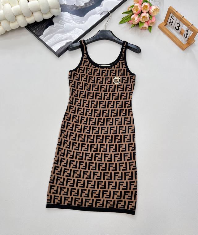 Fendi Classic Series..Ff Logo knitted vest dress! I love this one so much, it's