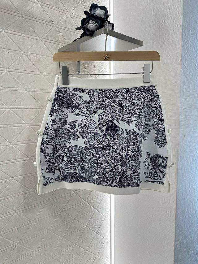 Dio*2025 New arrivals jacquard knitted cardigan short skirt set Customized Yb co