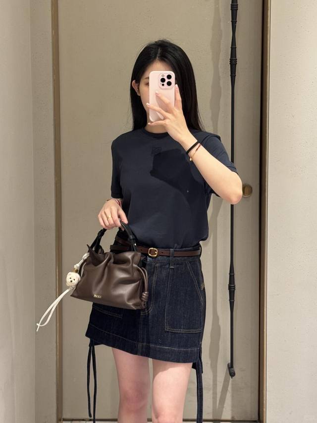 Loew* 25Ss Spring and Summer new Paula'S slim fit back heavy lace short sleeve T