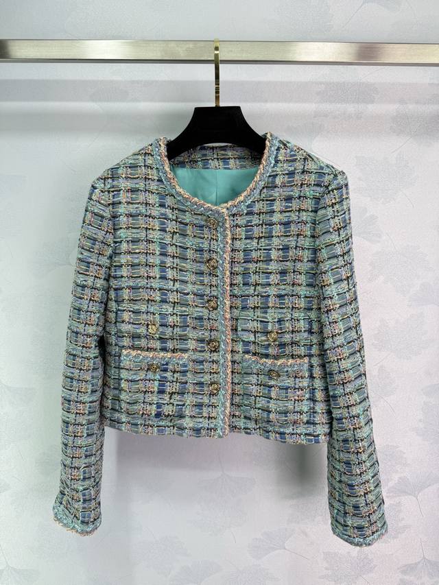 Ch*New* Long-sleeved jacket shipped 25 Early Autumn Series New French lady blue-