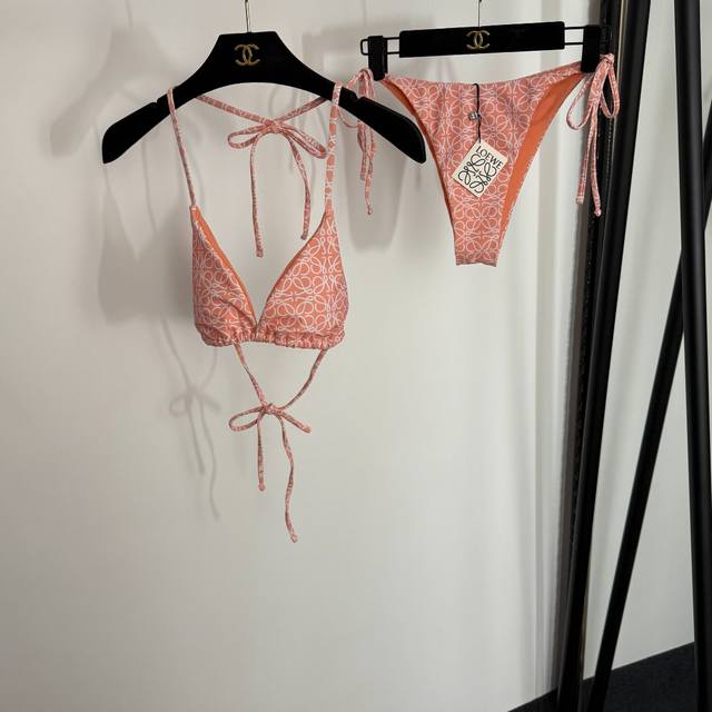 Style No. 20254218 Loew* new bikini two-piece swimsuit set, full-print monogram