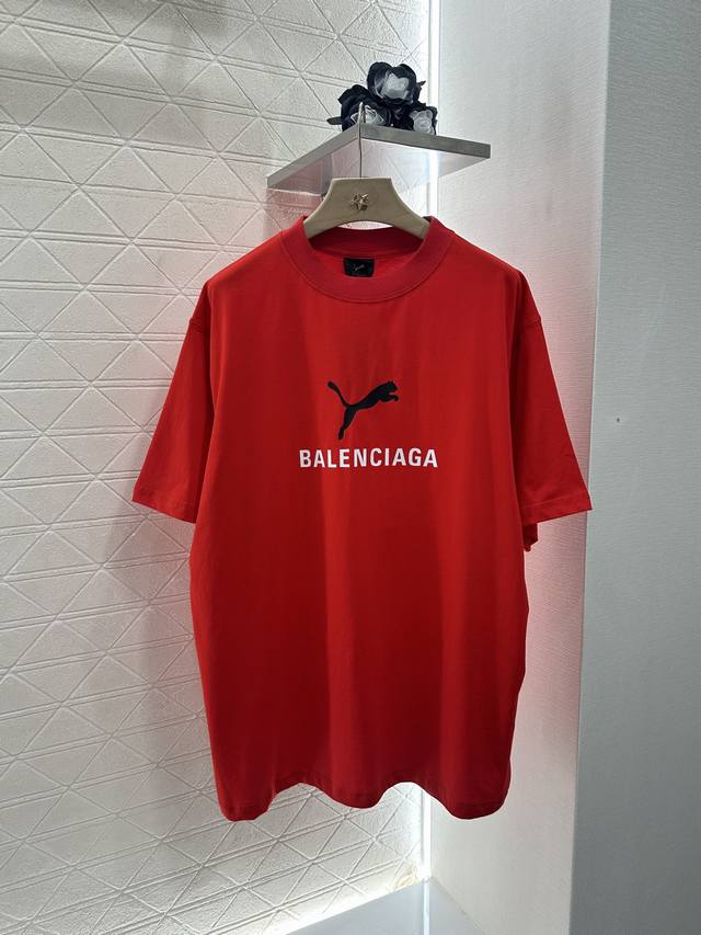 Balenciag*2025 New arrivals Round neck print Customized Yb Original cotton mater