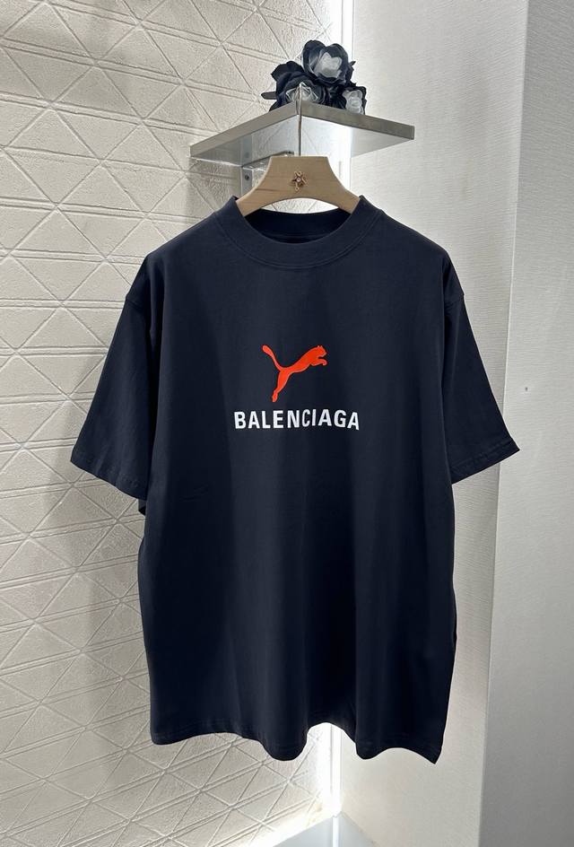 Balenciag*2025 New arrivals Round neck print Customized Yb Original cotton mater